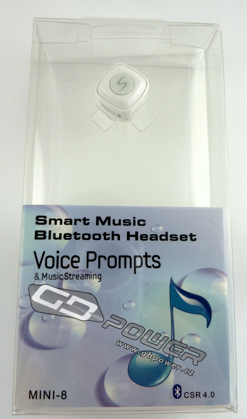 Hands Free Bluetooth Mini-8 bílé