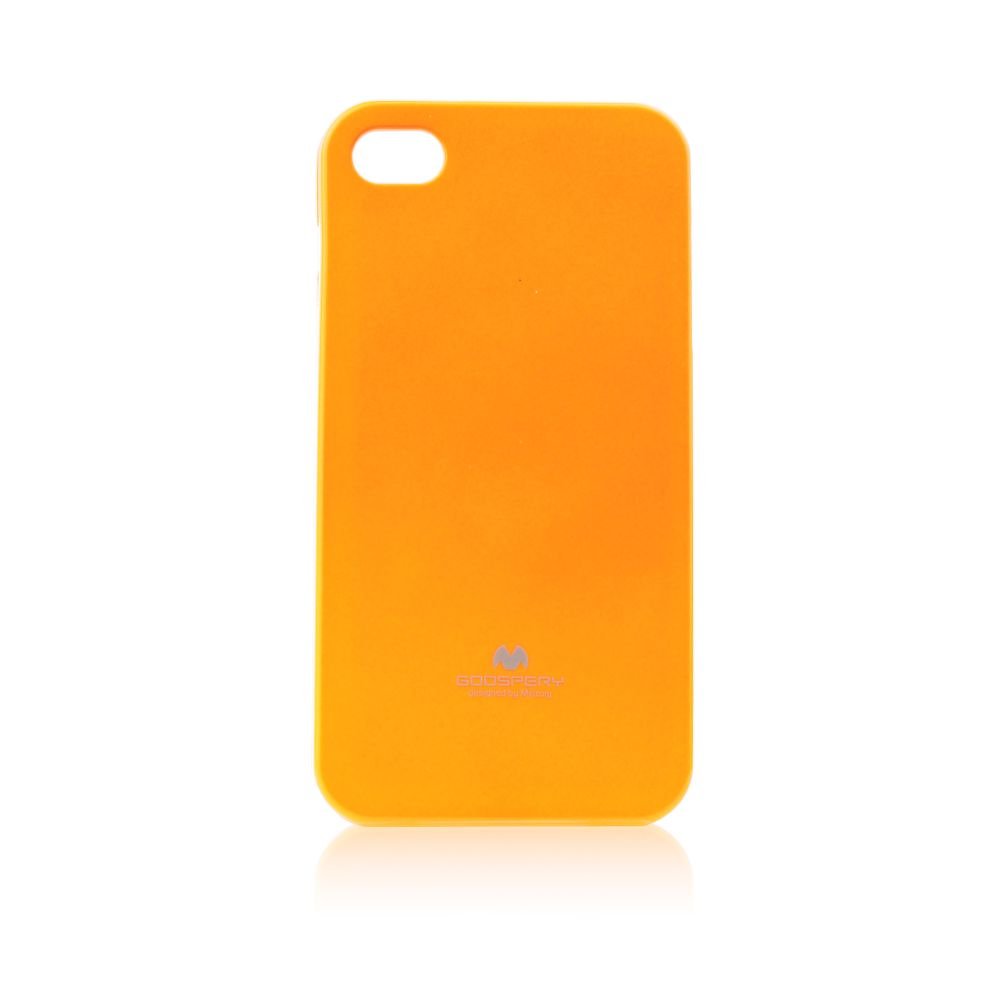 Pouzdro Jelly Mercury Fluo Apple iPhone 4 / 4S oranžové