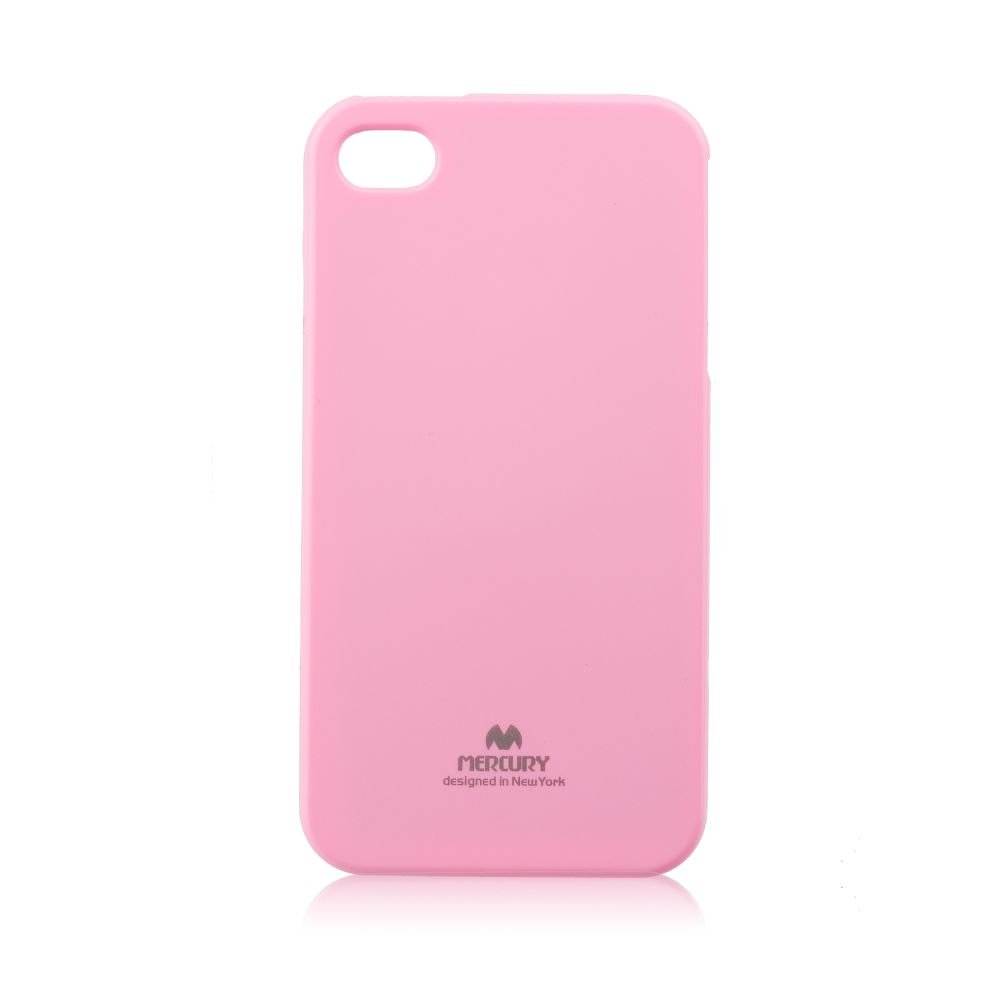 Pouzdro Jelly Mercury Apple iPhone 4 / 4S světle růžové