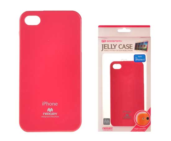 Pouzdro Jelly Mercury Apple iPhone 4 / 4S růžové