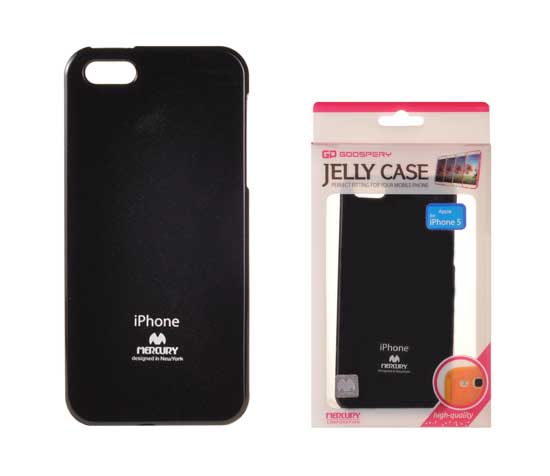 Pouzdro Jelly Mercury Apple iPhone 5 / 5S černé