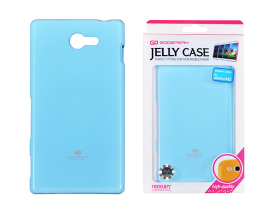 Pouzdro Jelly Mercury Sony Xperia M2 světle modré