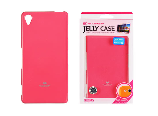 Pouzdro Jelly Mercury Sony Xperia Z3 růžové