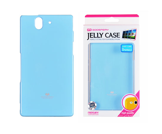 Pouzdro Jelly Mercury Sony Xperia Z světle modré