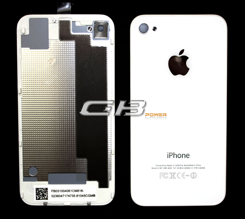 Apple iPhone 4 Kryt baterie bílý originální (sklo) (A1332)