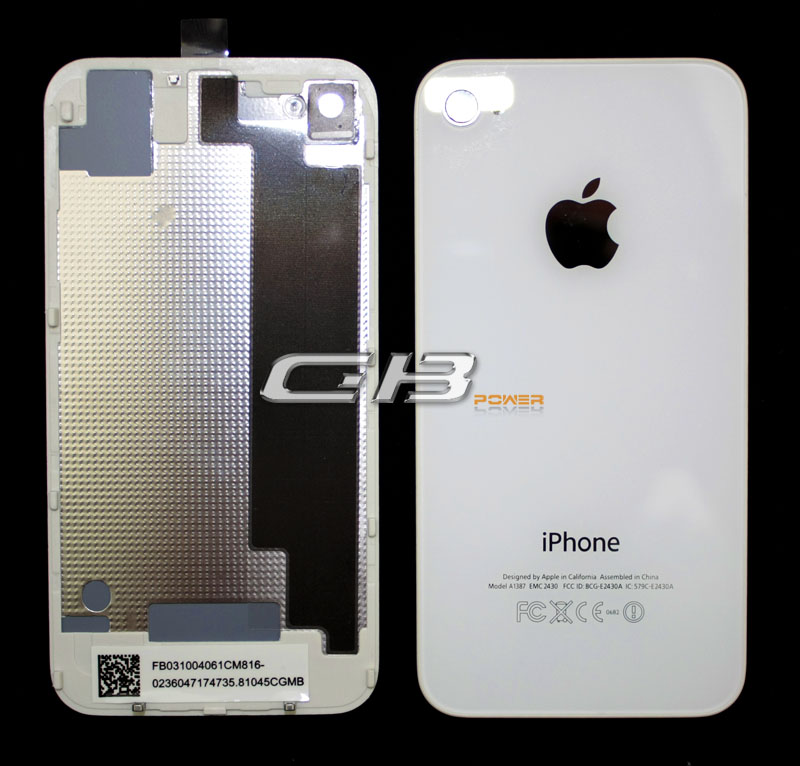 Apple iPhone 4S Kryt baterie bílý originální (sklo) (A1387)