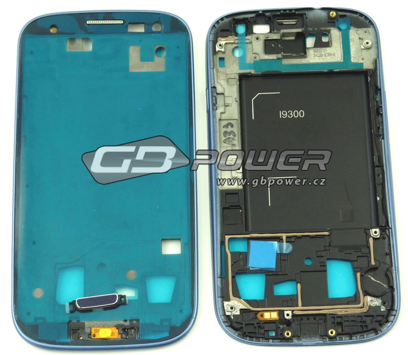Samsung I9300 Galaxy S3 Kryt přední modrý