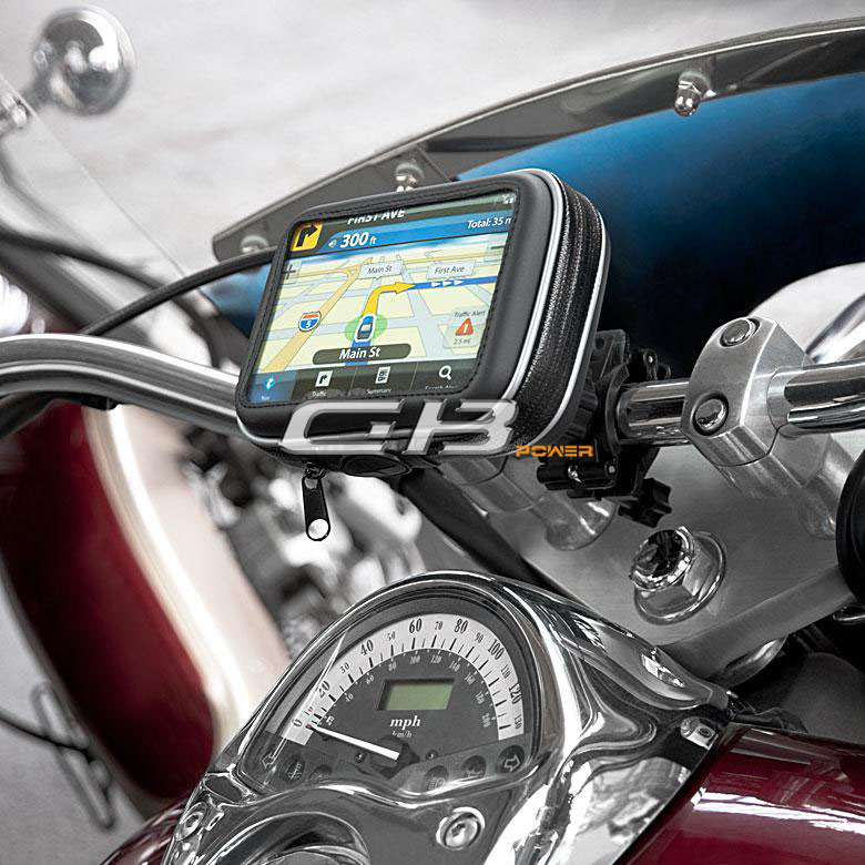 Držák GPS  na motocykl vodotěsný velikost S (iPhone 5)