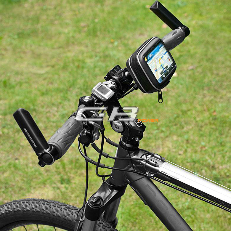 Držák GPS na motocykl vodotěsný velikost M (Samsung S3/S4)