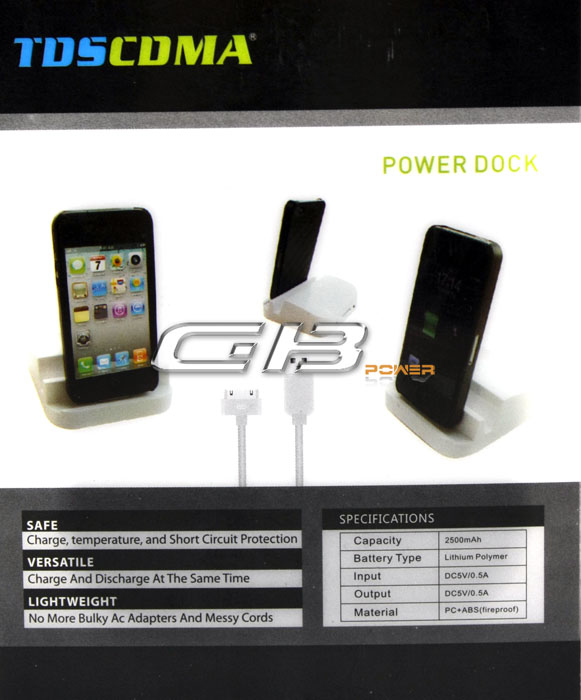 Nabíjecí stanice pro iPhone 3G/3GS/4/iPod bílá blistr TDS206