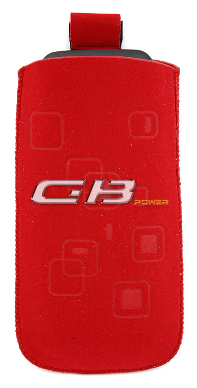 Ponožka ROYAL semišová, červená, kostičky, velikost M - Nokia N73, vytahovací pásek