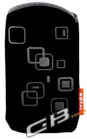 Ponožka ROYAL kostičky černá , velikost Nokia 6500 classic