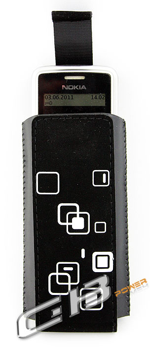 Ponožka ROYAL bílé kostičky, velikost Nokia N73, s vytahovacím páskem