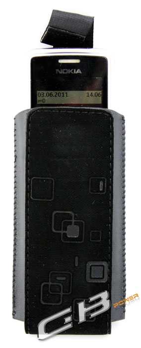 Ponožka ROYAL černé kostičky, velikost Nokia N73, s vytahovacím páskem