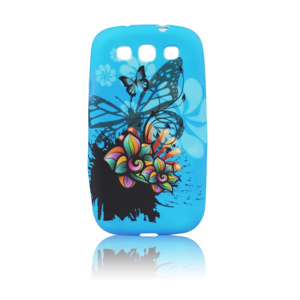 Pouzdro S-Case Samsung I9500 Galaxy S4 vzor 1 modré