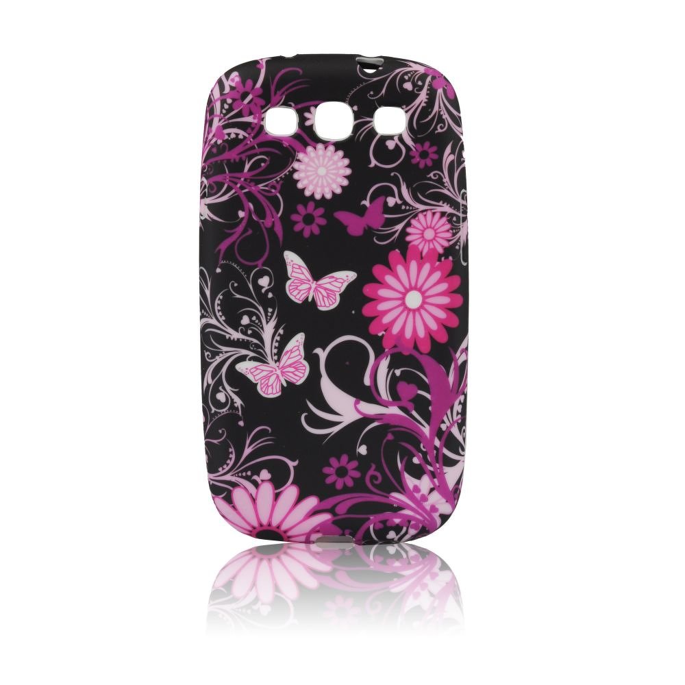 Pouzdro S-Case Samsung I9500 Galaxy S4 vzor 3 růžové