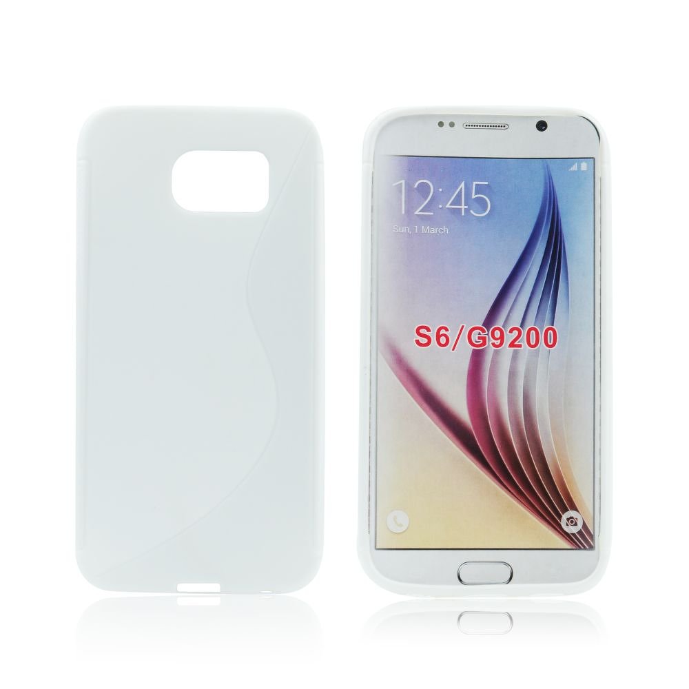 Pouzdro S-CASE Samsung G920F Galaxy S6 bílé vzor S